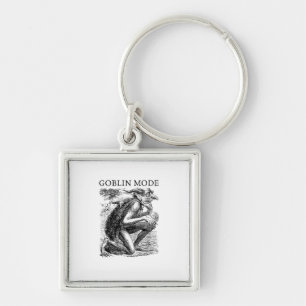 Chaveiro Modo Duende Goblincore Estética Vintage Engraçado