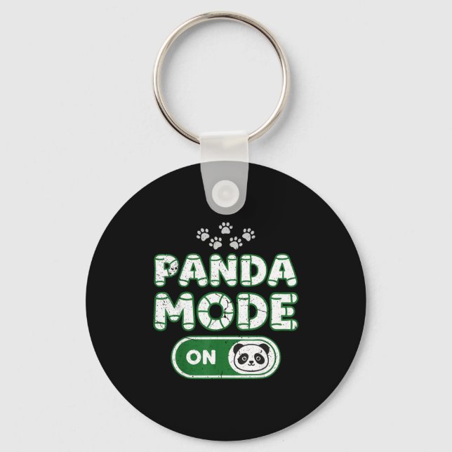 Chaveiro Modo Panda Ativado Camisa Divertida para Amante de (Frente)