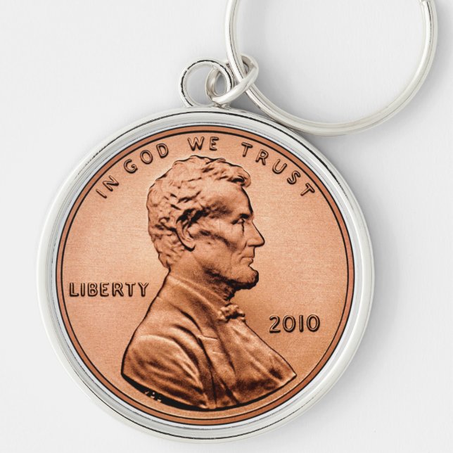CHAVEIRO MOEDA DE UM CENTAVO DE LINCOL (Frente)