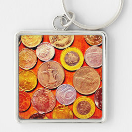 Chaveiro Moedas do Mundo