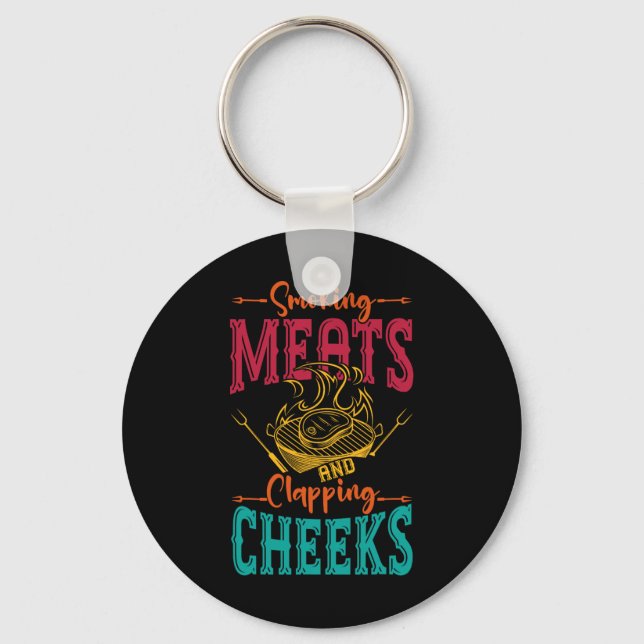 Chaveiro Moedas Para Fumar E Amarrar Cheeks Carne De Churra (Frente)