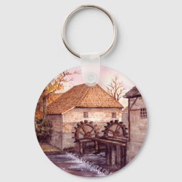 Chaveiro Mola d'água pintada por Farida Greenfield