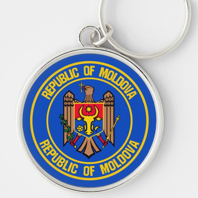 Chaveiro Moldávia Round Emblem (Frente)