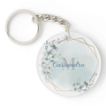 Moldura De Folha De Ouro Com Eucalyptus - Monogram