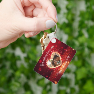 Chaveiro Moldura de Foto de Coração Personalizada