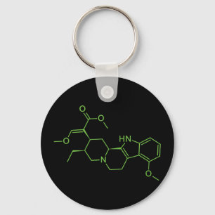 Chaveiro Molécula de Mitraginina Kratom - Diagrama de Quími