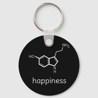 Chaveiro moléculas de serotonina felizes