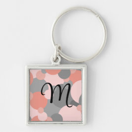 Chaveiro Moléculas personalizadas de cinza de laranja chave