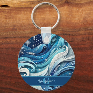Chaveiro Molhos de inverno, Azuis e Congelados, personaliza