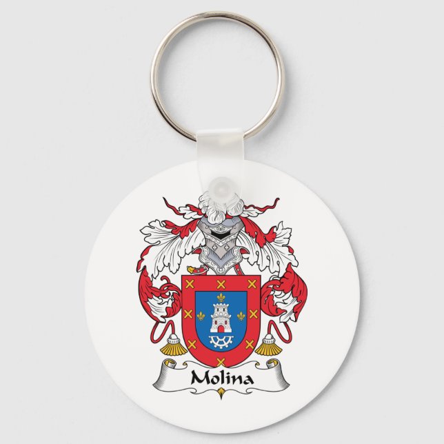 Chaveiro Molina Family Crest (Frente)