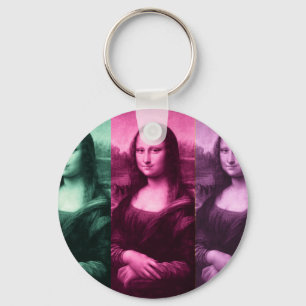 Chaveiro Mona Lisa Green Pink Purple