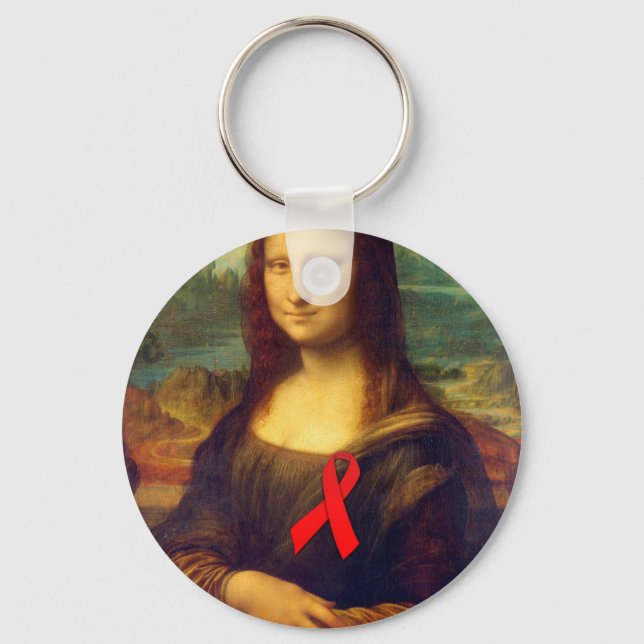Chaveiro Mona Lisa Red Ribbon (Frente)