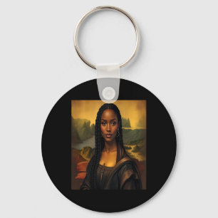 Chaveiro Mona negra Lisa negra História africana Rainha 1