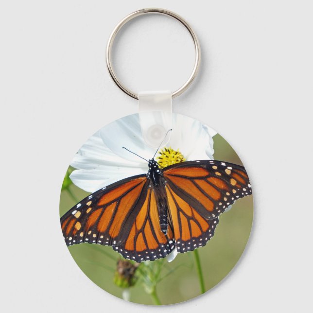 Chaveiro Monarca sobre Cosmos (Frente)