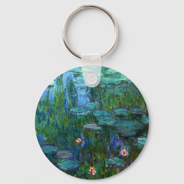 Chaveiro Monet Ninfheas Água Lírios Chave (Frente)