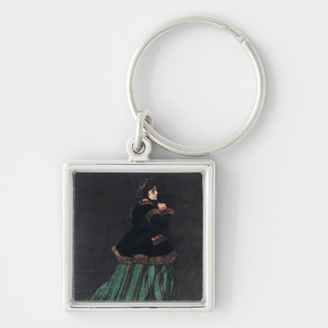 Chaveiro Monet Woman em Vestido Verde (Frente)