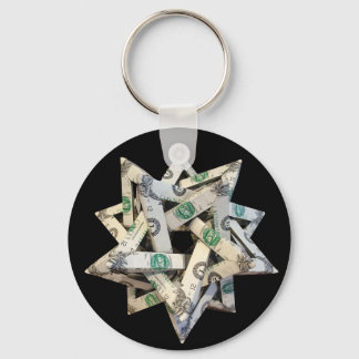 Chaveiro Money Origami Five Intersecting Tetrahedra