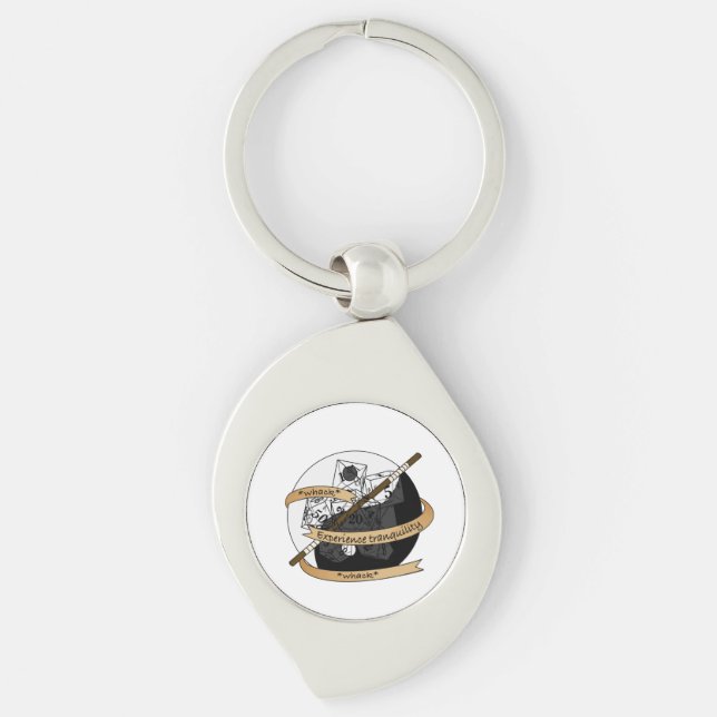 Chaveiro Monk Dice Design (Frente)