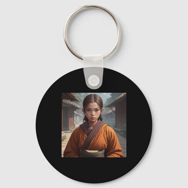 Chaveiro Monk Girl Sticker3 (Frente)