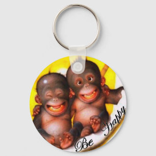 Chaveiro Monkey Be Happy