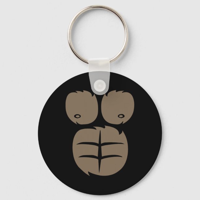 Chaveiro Monkey Gorilla Costume Tee Animal Belly Rico Dres (Frente)