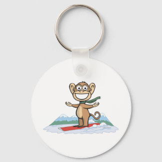 Chaveiro Monkey Snowboarder