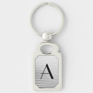Chaveiro Monograma Arte Deco Silver Stin