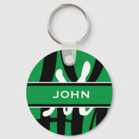 Monograma Branco Verde Esportivo Personalizado