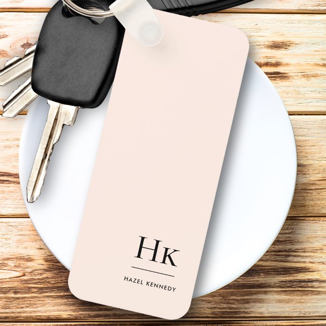 Chaveiro Monograma Clássico Mínimo Moderno Monograma (Criador carregado)