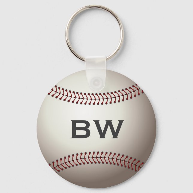 Chaveiro Monograma de beisebol (Frente)
