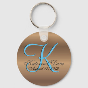 Chaveiro Monograma de Bronze Fab Incrível