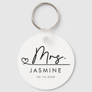 Chaveiro Monograma de Casamento Personalizado do Script Mod