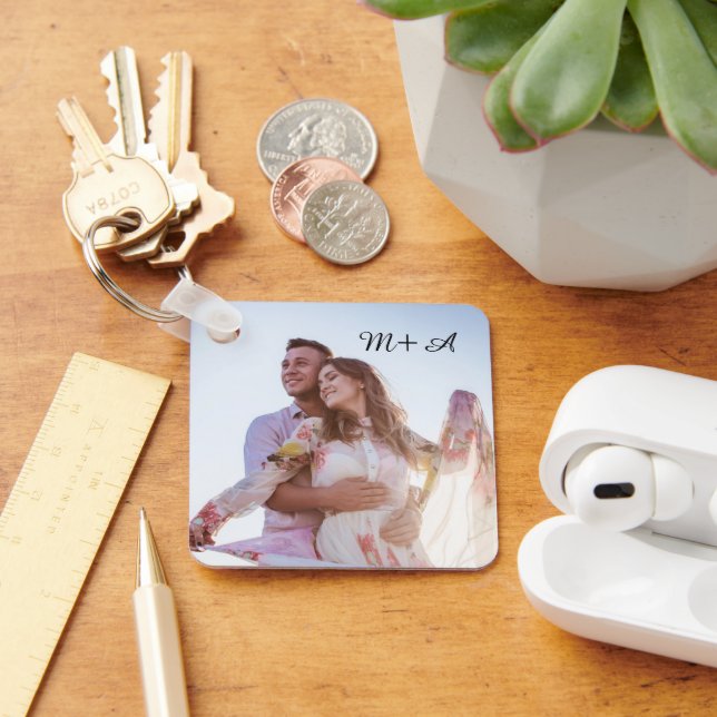 Chaveiro Monograma de Fotografias Personalizado (Mesa)