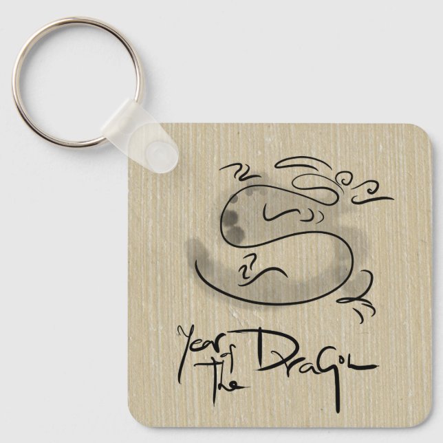 Chaveiro Monograma do Dragão em Cuta Chinês e Vietnamita, A (Frente)