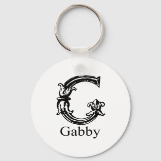 Chaveiro Monograma do rico: Gabby