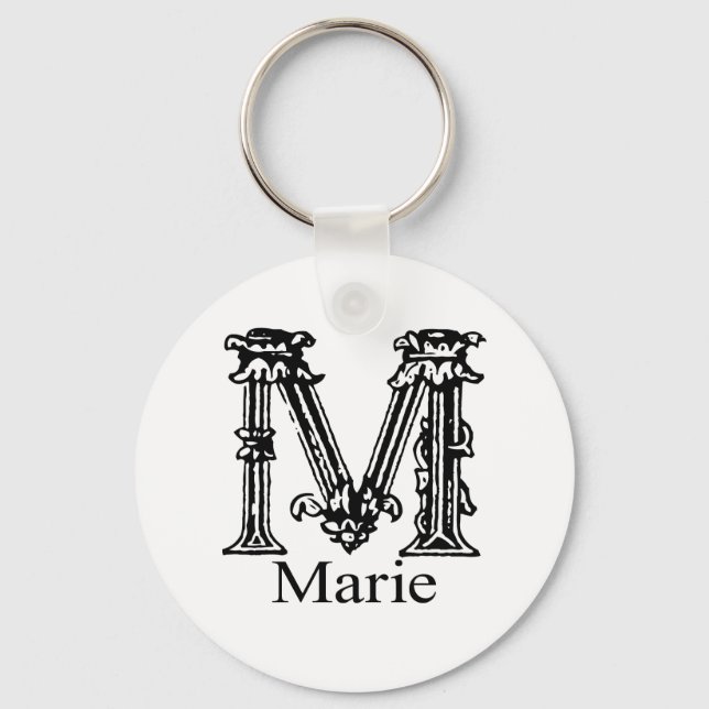Chaveiro Monograma do rico: Marie (Frente)
