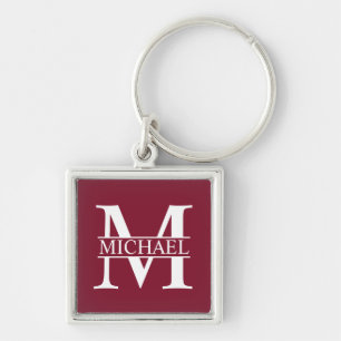 Chaveiro Monograma e Nome Personalizados
