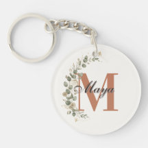 Monograma Floral Boho Personalizado