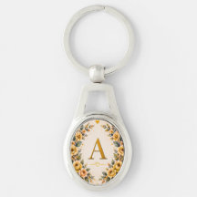 Monograma Floral Pulseira Personalizada