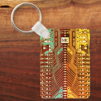 Chaveiro Monograma legal de Monograma Monótico Único Retroa