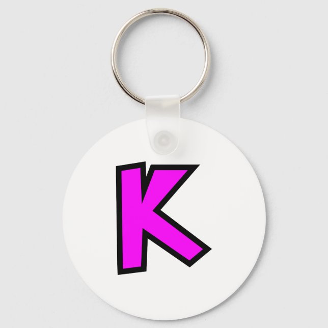 Chaveiro Monograma - Letra K (Frente)
