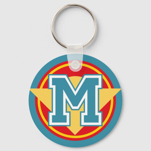 Chaveiro Monograma - Letra "M" inicial (Frente)