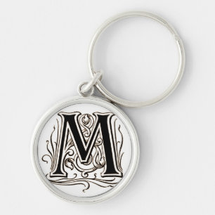 Chaveiro Monograma 'M do vintage
