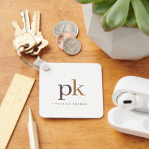 Monograma Minimalista Khaki Brown Claro