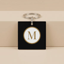 Monograma Personalizado com Selo Central Preto e D
