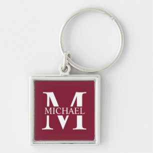 Chaveiro Monograma Personalizado e Nome