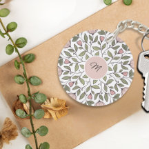 Monograma Personalizado Floral Delicado