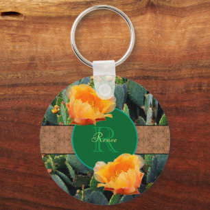 Chaveiro Monograma Personalizado Laranja Pera-Pera-Pera-Per