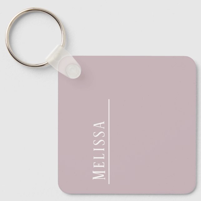 Chaveiro Monograma personalizado, orçamento mauve (Frente)