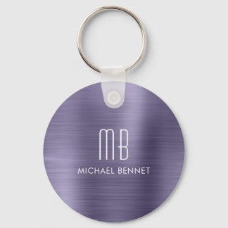 Chaveiro Monograma Personalizado Roxo
